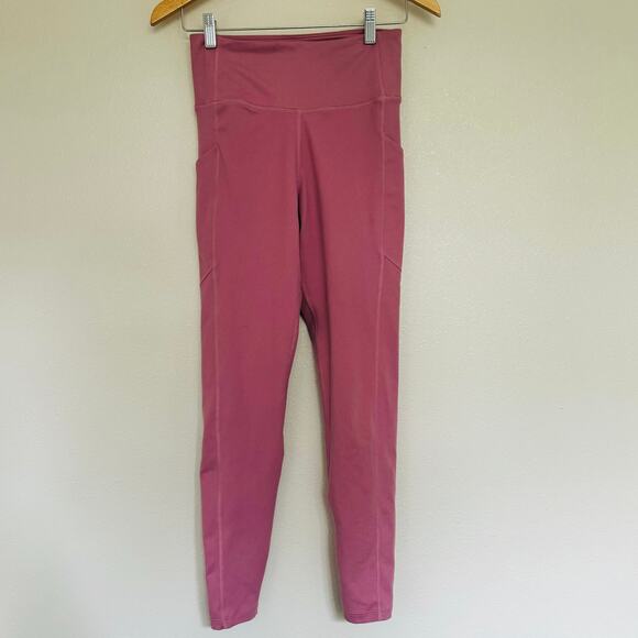 FIGS Dusty Rose Performance Underscrub Leggings with Pockets Women's Small - Picture 1 of 5